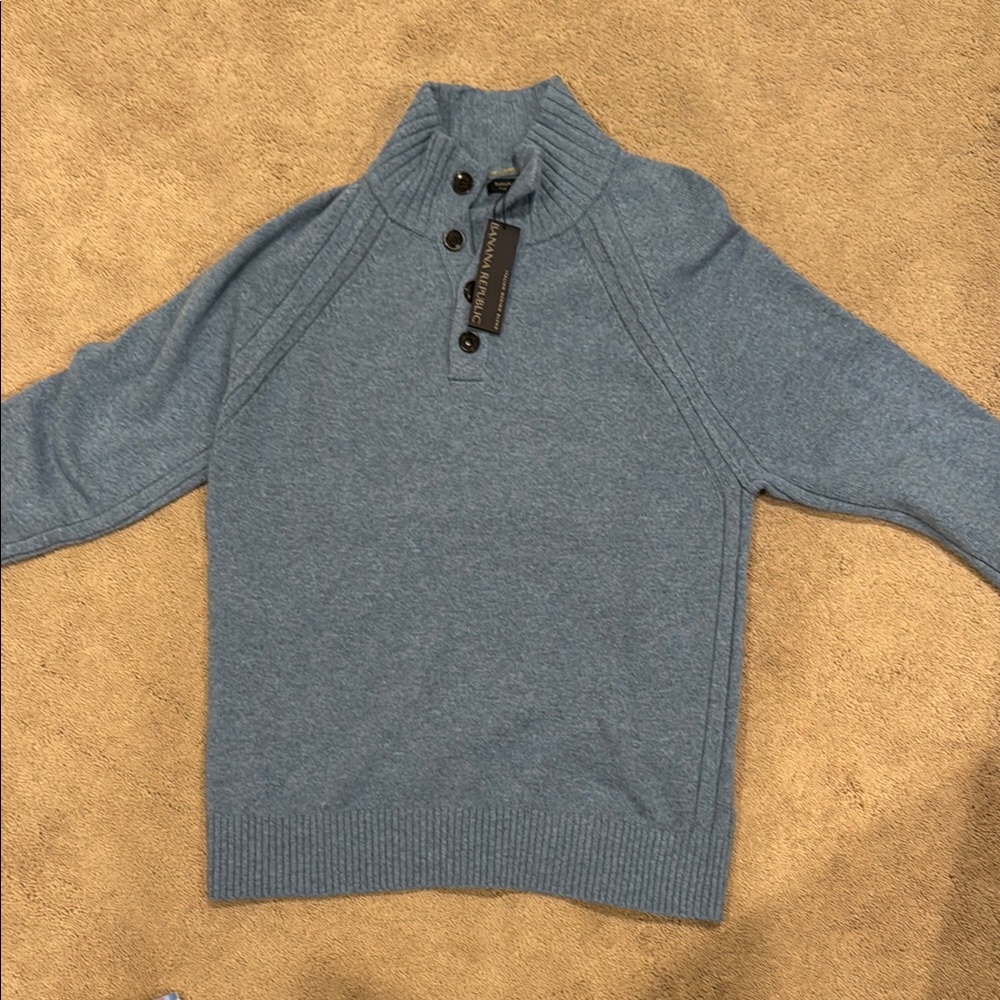 Men's Banana Republic Blue Sweater NEW WITH TAGS